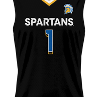 San Jose State Spartans Basketball Jersey, Black Lightweight Sportswear Jersey Shirt, Sleeveless Athletic Tank Jersey, Casual Gift for Men