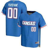 Kansas Jayhawks Baseball Jersey, Royal Sportswear Jersey Shirt, Lightweight Breathable Athletic Jersey, Casual Gift for Men, Style 201141627
