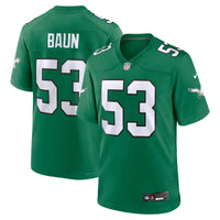 Zack Baun Philadelphia Eagles Football Jersey, Kelly Green Sportswear Jersey Shirt, Lightweight Breathable Athletic Jersey, Casual Gift for Men