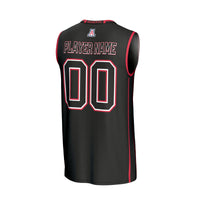 Arizona Wildcats Basketball Jersey, Black Fashion Sportswear Jersey Shirt, Sleeveless Athletic Tank Jersey, Casual Gift for Men, Style 202694072