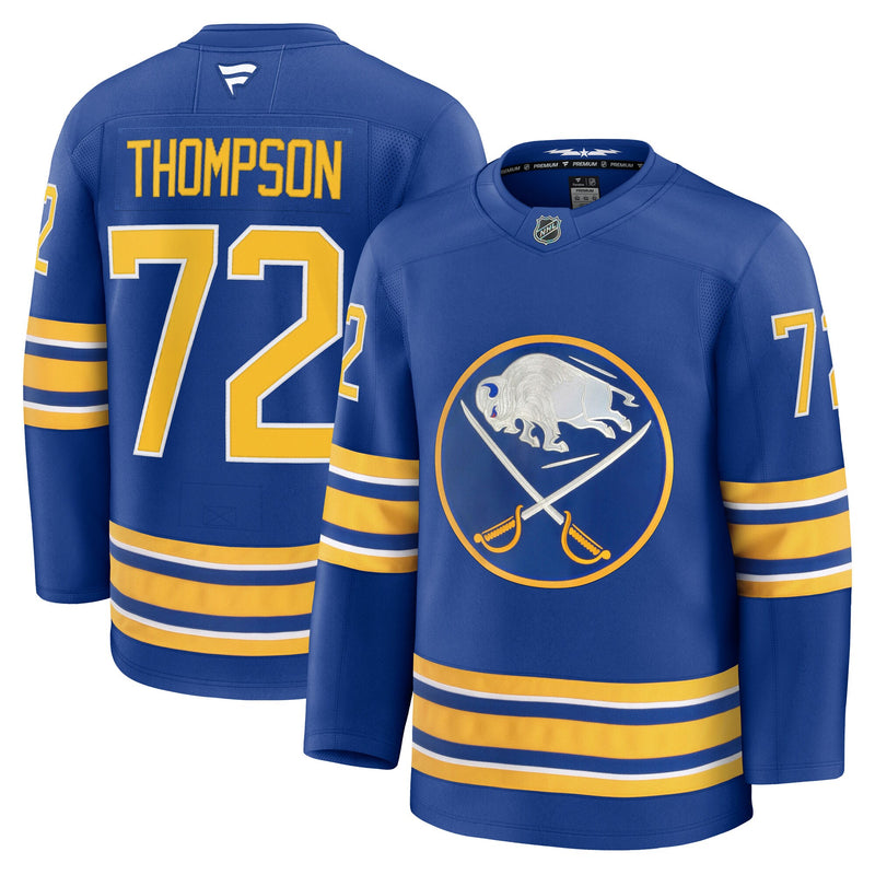 Tage Thompson Buffalo Sabres Hockey Jersey, Royal Premium Home Sportswear Jersey Shirt, Long Sleeve Hockey Sweater Jersey, Casual Gift for Men