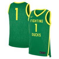Oregon Ducks Basketball Jersey, Green Replica Sportswear Jersey Shirt, Sleeveless Athletic Tank Jersey, Casual Gift for Men, Style 201169636