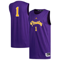 ECU Pirates Basketball Jersey, Purple Replica Sportswear Jersey Shirt, Sleeveless Athletic Tank Jersey, Casual Gift for Men