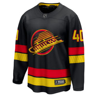 Elias Pettersson Vancouver Canucks Hockey Jersey, Black Sportswear Jersey Shirt, Long Sleeve Hockey Sweater Jersey, Casual Gift for Men