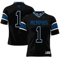 Memphis Tigers Endzone Football Jersey, Black Sportswear Jersey Shirt, Lightweight Breathable Athletic Jersey, Casual Gift for Men
