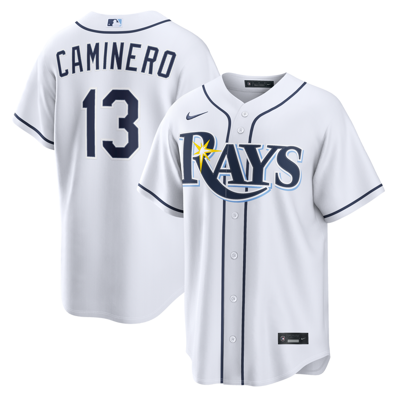 Junior Caminero Tampa Bay Rays Baseball Jersey, Sportswear Jersey Shirt, Lightweight Athletic Jersey, Casual Gift for Men, Style 203195439