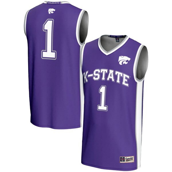 #1 Kansas State Wildcats Lightweight Basketball Jersey - Purple