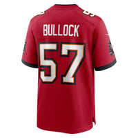 John Bullock Tampa Bay Buccaneers Football Jersey, Red Game Sportswear Jersey Shirt, Lightweight Breathable Athletic Jersey, Casual Gift for Men