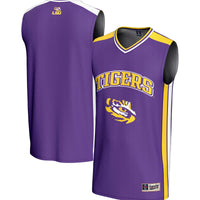 LSU Tigers Basketball Jersey, Purple Sportswear Jersey Shirt, Sleeveless Athletic Tank Jersey, Casual Gift for Men
