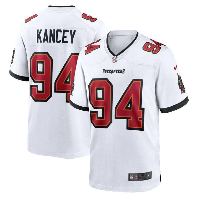 Calijah Kancey Tampa Bay Buccaneers Football Jersey, White Sportswear Jersey Shirt, Lightweight Breathable Athletic Jersey, Casual Gift for Men