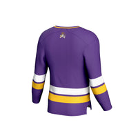 ECU Pirates Hockey Jersey, Purple Sportswear Jersey Shirt, Long Sleeve Hockey Sweater Jersey, Casual Gift for Men