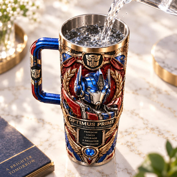 Freedom, Unity, Courage - Optimus Crest Tumbler - main