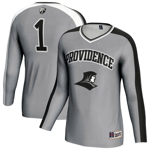 Providence Friars #1 Lightweight Volleyball Fashion Jersey - Silver