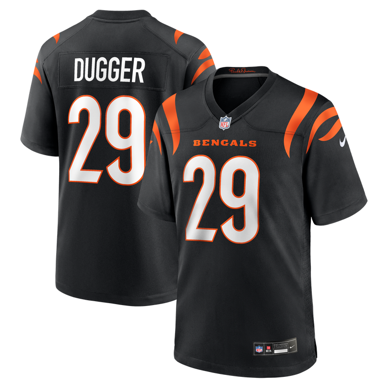 Kyle Dugger Cincinnati Bengals Football Jersey, Black Game Sportswear Jersey Shirt, Lightweight Breathable Athletic Jersey, Casual Gift for Men
