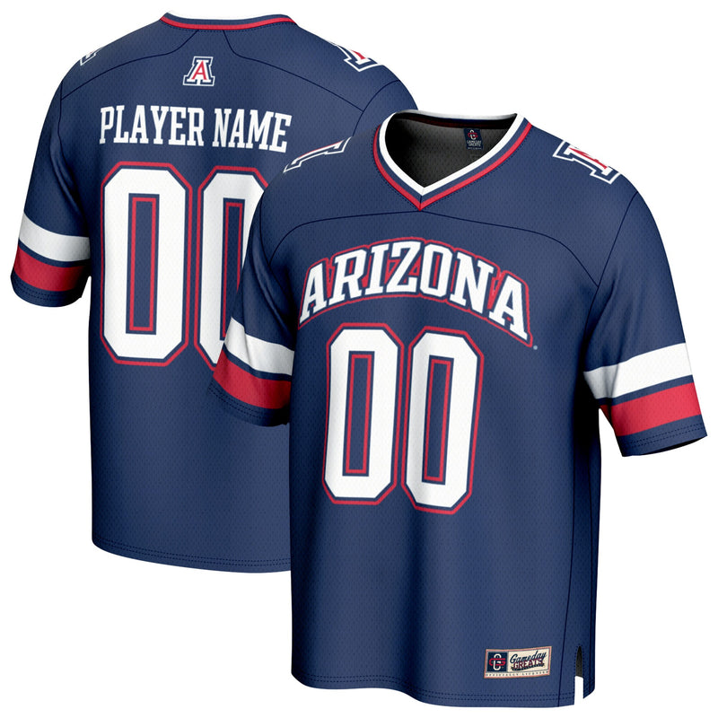 Arizona Wildcats Football Jersey, Navy Fashion Lightweight Sportswear Jersey Shirt, Lightweight Breathable Athletic Jersey, Casual Gift for Men