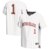 Boston College Eagles Baseball Jersey, White Fashion Sportswear Jersey Shirt, Lightweight Breathable Athletic Jersey, Casual Gift for Men