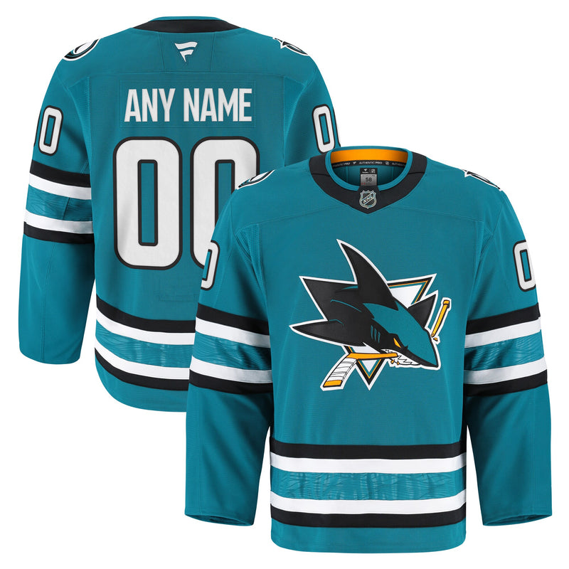 San Jose Sharks Hockey Jersey, Teal Authentic Sportswear Jersey Shirt, Long Sleeve Hockey Sweater Jersey, Casual Gift for Men, Style 202056773