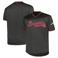 Atlanta Braves Baseball Jersey, Charcoal Fashion Sportswear Jersey Shirt, Lightweight Breathable Athletic Jersey, Casual Gift for Men