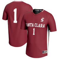 Santa Clara Broncos Soccer Jersey, Maroon Fashion Sportswear Jersey Shirt, Lightweight Breathable Athletic Jersey, Casual Gift for Men
