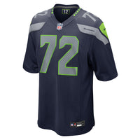 Abraham Lucas Seattle Seahawks Football Jersey, Navy Game Sportswear Jersey Shirt, Lightweight Breathable Athletic Jersey, Casual Gift for Men