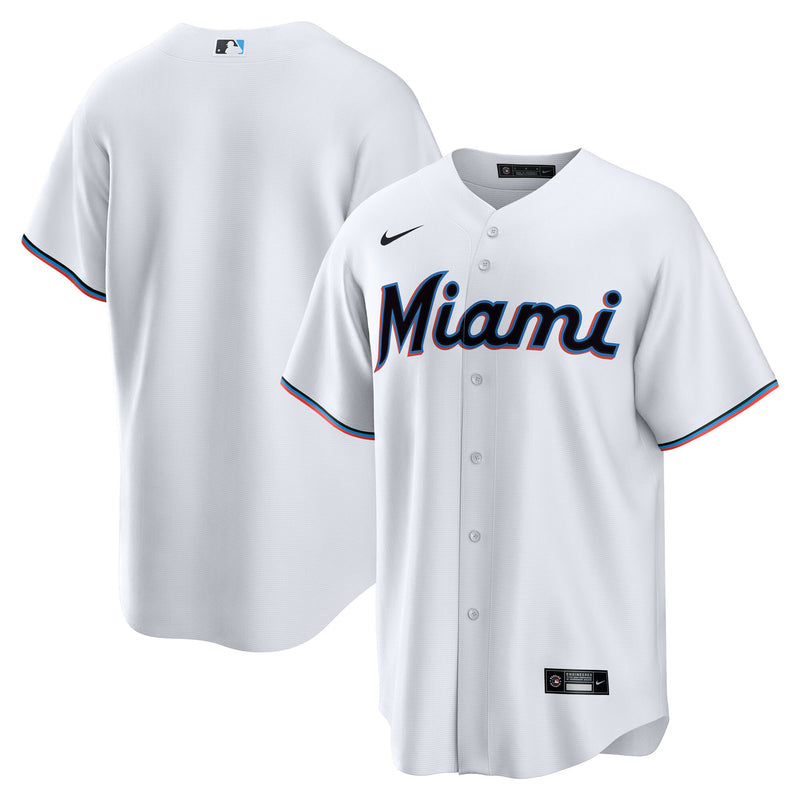 Miami Marlins Baseball Jersey, White Sportswear Jersey Shirt, Lightweight Breathable Athletic Jersey, Casual Gift for Men, Style 200925268
