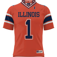 Illinois Fighting Illini Football Jersey, Sportswear Jersey Shirt, Lightweight Breathable Athletic Jersey, Casual Gift for Men, Style 200425281
