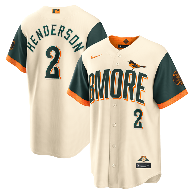 Gunnar Henderson Baltimore Orioles Baseball Jersey, Cream Sportswear Jersey Shirt, Lightweight Breathable Athletic Jersey, Casual Gift for Men