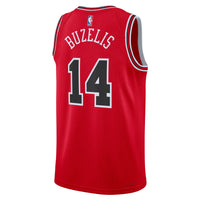 Matas Buzelis Chicago Bulls Basketball Jersey, Red Swingman Sportswear Jersey Shirt, Sleeveless Athletic Tank Jersey, Casual Gift for Men