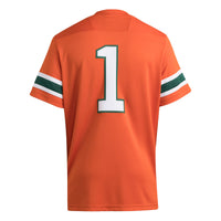 Miami Hurricanes Football Jersey, Orange Sportswear Jersey Shirt, Lightweight Breathable Athletic Jersey, Casual Gift for Men, Style 202538848