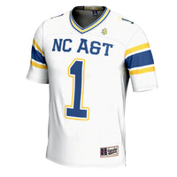 North Carolina A&T Aggies Football Jersey, White Sportswear Jersey Shirt, Lightweight Breathable Athletic Jersey, Casual Gift for Men