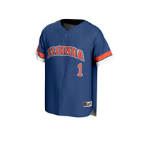 Florida Gators Baseball Jersey, Royal Fashion Lightweight Sportswear Jersey Shirt, Lightweight Breathable Athletic Jersey, Casual Gift for Men