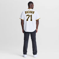 Lake Bachar Pittsburgh Pirates Baseball Jersey, White Sportswear Jersey Shirt, Lightweight Breathable Athletic Jersey, Casual Gift for Men