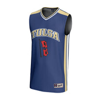 Tulsa Golden Hurricane Basketball Jersey, Royal Sportswear Jersey Shirt, Sleeveless Athletic Tank Jersey, Casual Gift for Men