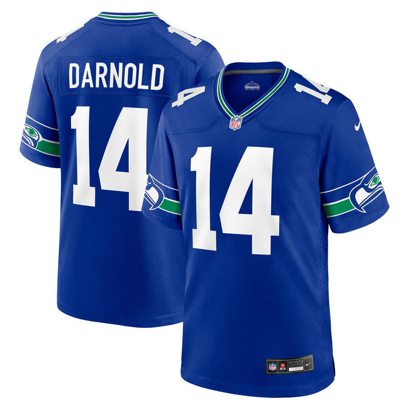 Sam Darnold Seattle Seahawks Football Jersey, Royal Game Sportswear Jersey Shirt, Lightweight Breathable Athletic Jersey, Casual Gift for Men