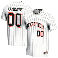Texas Tech Red Raiders Softball Jersey, White Lightweight Sportswear Jersey Shirt, Lightweight Breathable Athletic Jersey, Casual Gift for Men