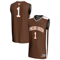 Bowling Green St. Falcons Basketball Jersey, Brown Fashion Sportswear Jersey Shirt, Sleeveless Athletic Tank Jersey, Casual Gift for Men