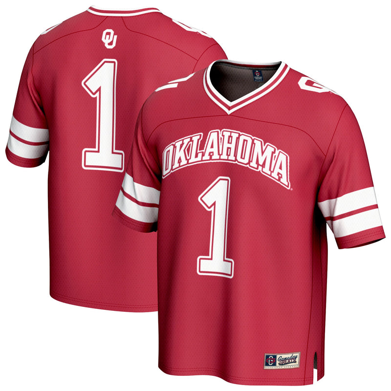 Oklahoma Sooners Lightweight Collegiate Football Jersey, Sportswear Jersey Shirt, Lightweight Breathable Athletic Jersey, Casual Gift for Men