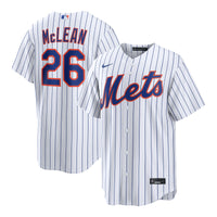Nolan McLean New York Mets Baseball Jersey, White Replica Sportswear Jersey Shirt, Lightweight Breathable Athletic Jersey, Casual Gift for Men