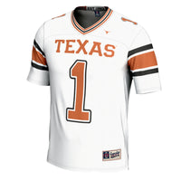 Texas Longhorns Football Jersey, White Sportswear Jersey Shirt, Lightweight Breathable Athletic Jersey, Casual Gift for Men