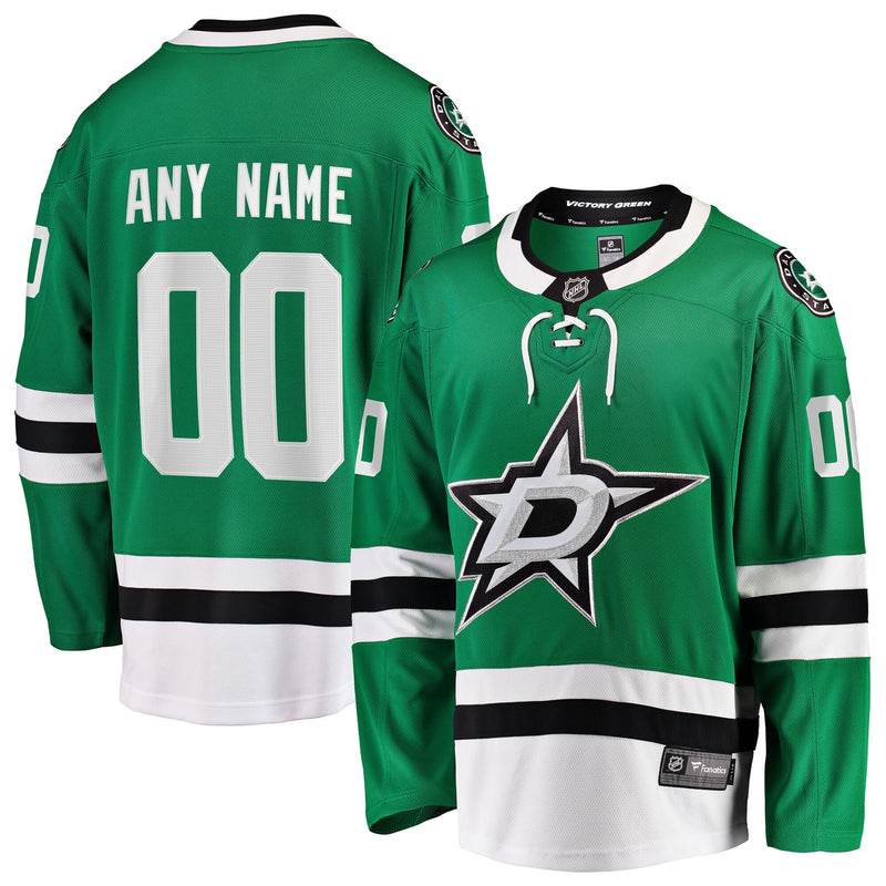 Dallas Stars Hockey Jersey, Green Breakaway Home Sportswear Jersey Shirt, Long Sleeve Hockey Sweater Jersey, Casual Gift for Men, Style 2791496