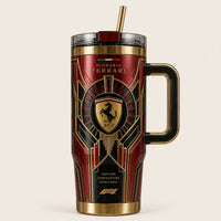SF Deco Crest - Crimson and Gold Tumbler