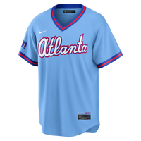 Atlanta Braves Baseball Jersey, Blue Sportswear Jersey Shirt, Lightweight Breathable Athletic Jersey, Casual Gift for Men