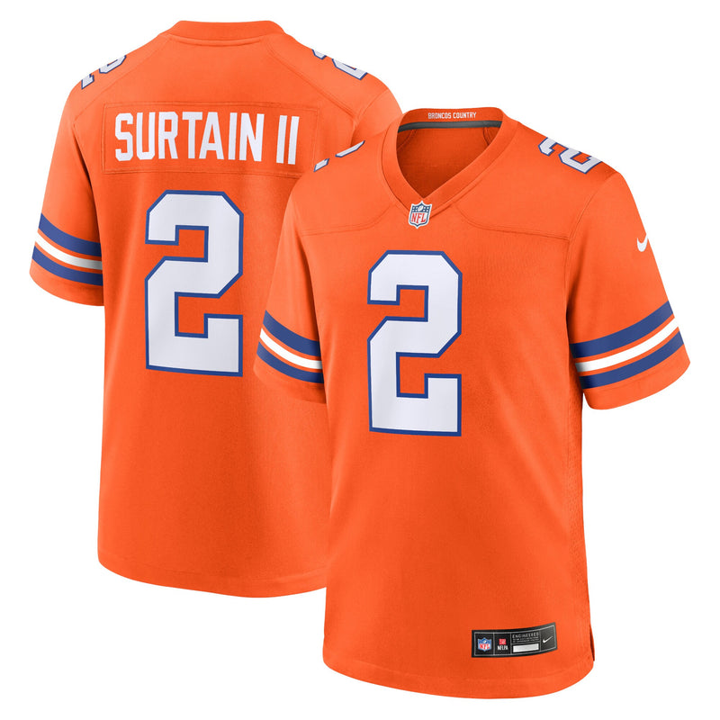 Patrick Surtain II Denver Broncos Football Jersey, Sportswear Jersey Shirt, Lightweight Athletic Jersey, Casual Gift for Men, Style 200563664