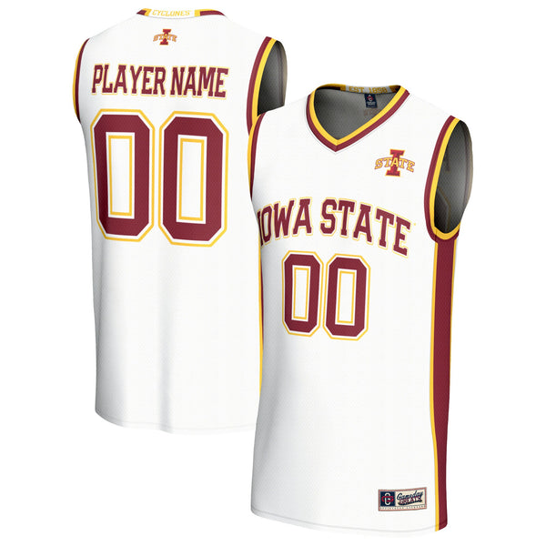 Iowa State Cyclones Lightweight Collegiate Basketball NIL Pick-A-Player Fashion Jersey - White