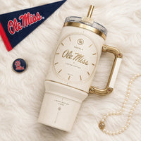 MISS Ivory Dial - Collegiate Script on a Clockface Tumbler