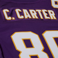 Cris Carter Minnesota Vikings Football Jersey, Purple Sportswear Jersey Shirt, Lightweight Breathable Athletic Jersey, Casual Gift for Men