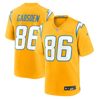 Oronde Gadsden Los Angeles Chargers Football Jersey, Gold Sportswear Jersey Shirt, Lightweight Breathable Athletic Jersey, Casual Gift for Men