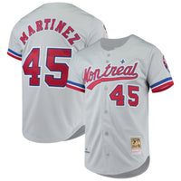 Montreal Expos Pedro Martinez Gray Cooperstown Baseball Jersey, Sportswear Jersey Shirt, Lightweight Athletic Jersey, Casual Gift for Men