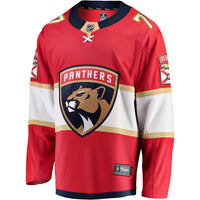 Niko Mikkola Florida Panthers Hockey Jersey, Red Breakaway Sportswear Jersey Shirt, Long Sleeve Hockey Sweater Jersey, Casual Gift for Men