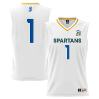San Jose State Spartans Basketball Jersey, White Lightweight Sportswear Jersey Shirt, Sleeveless Athletic Tank Jersey, Casual Gift for Men